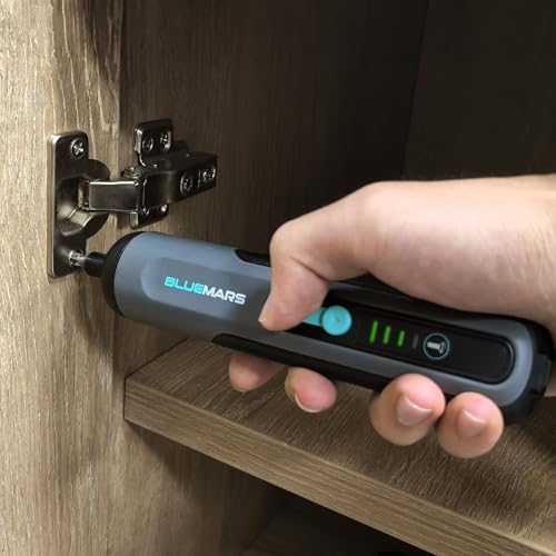 BlueMars Electric Rechargeable Screwdriver Set 3.6V 2AH Cordless Mini Small Battery Power Screwdriver with 27-Piece Bit, Dual Led Working Light,Storage Box, Type C Cable,Adjustable Torque (Max 5N.M) 2 BlueMars Electric Rechargeable Screwdriver Set 3.6V 2AH Cordless Mini Small Battery Power Screwdriver with 27-Piece Bit, Dual Led Working Light,Storage Box, Type C Cable,Adjustable Torque (Max 5N.M) - Image 2