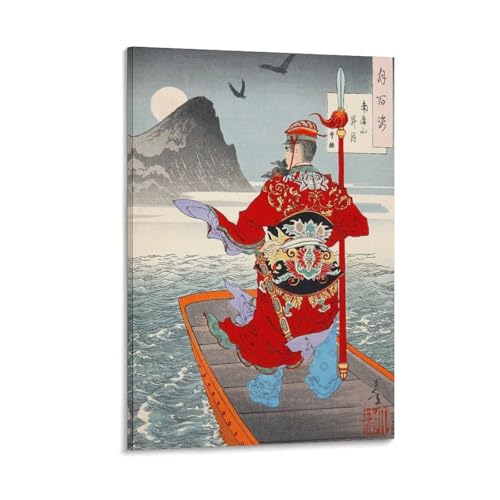 月岡芳年ポスター日本の浮世絵師による錦絵、美人画、月の百姿 舞者絵 (12) ホーム装飾 パネル 壁アート 現代壁掛け 絵画 版画 芸術作品 インテリア24x36inch(60x90cm)