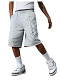 VIPWOLF Men's Wide Leg Baggy Sweat Shorts Hip Hop Embroidered Below Knee Loose Athletic Shorts Grey Medium