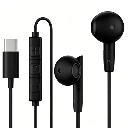 #rémunéré #Amazon<br>Lot de 2 paires d'écouteurs USB C stéréo HiFi filaires avec microphone et contrôle du volume écouteurs intra auriculaires pour téléphone 16 Pro Max/Phone 15/15 Pad Pro Pixel Galaxy