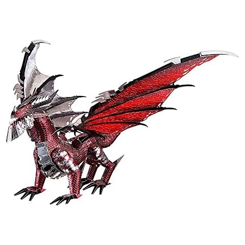 Puzzle 3D de Metal Piececool EL DRAGÓN Negro Cover
