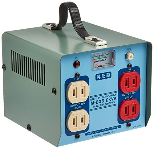 Amazon | 日動工業 日動 100V昇圧器ハイパワー M-20S | 電源