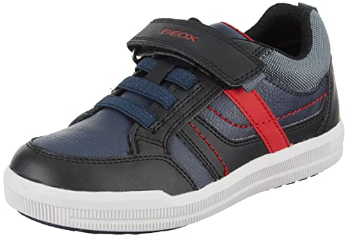 Geox J Arzach Boy A, Zapatillas para Niño, Azul Rojo, 30 EU