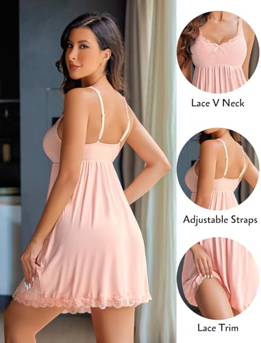 Image of Avidlove Women Sexy Sleepwear Lace Chemise Nightgown Full Slip Babydoll Sleepwear