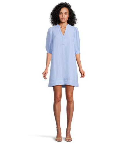 Lilly Pulitzer, Womens, Mialeigh Elbow Sleeve Linen, Blue Peri X
