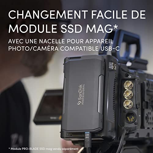 SanDisk Unité de Transport Professionnelle Pro Blade Uniquement – USB-C, jusqu'à 2000 Mo/s