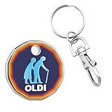 SC Products Oldi Shopping Trolley Token Rude Gifts for Elderly People | Old Age Funny Keyring Joke Presents for Men Novelty Gifts for Women | Funny Stocking Fillers for Men Joke Gifts for Women