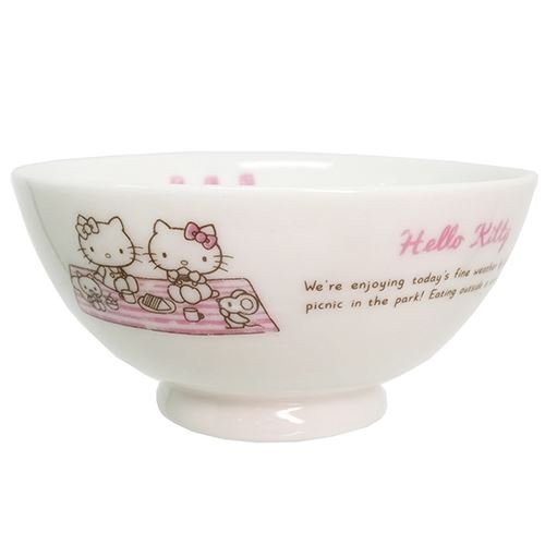Kanesho poterie Sanrio Hello Kitty Bol à riz en période de pique-nique 309101