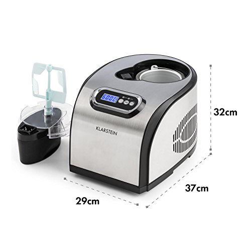 Klarstein Sweet Dreams - Eiscremebereiter, Eis-Maschine, Frozen Yogurt Kompressor, Eis- und Joghurtspezialitäten, 1,5 L… – Bild 8