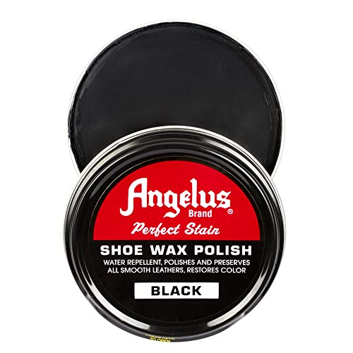 Angelus Perfect Stain Shoe Wax Polish, Professional Shoe Polish For Leather Shoes & Boots, 3 fl oz, Black2