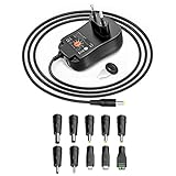 45W Universal Netzteil Ladegerät Outtag 12V 3A 2A 1A AC DC Adapter Schaltnetzteil mit 10 Steckdosen Netzteil 15V 13.5V 12V 9V 7.5V 6V 5V USB 5V 2.4A für Heimelektronik und Wildkamera
