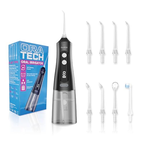 OraTECH(�I���e�b�N) �E�H�[�^�[�f���^���t���b�T�[ �|�[�^�u�� �R�[�h���X ���o���� 350ml �[�d�� ���s IPX7 �h���d�C�t���X ���̃N���[�j���O�p (�u���b�N)