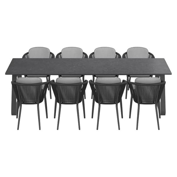 OUTLIV. Monet Sitzgruppe für 8 Personen Dunkelgrau