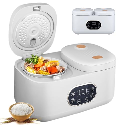 Cuiseur à riz 4L double chambre programmable avec 6 modes de cuisson