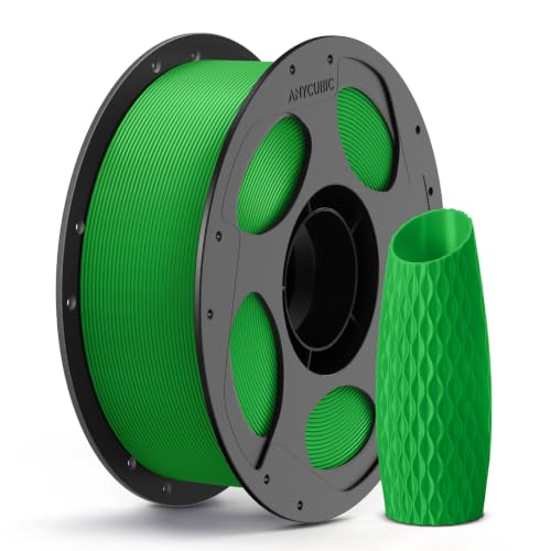 ANYCUBIC PLA 3D Printer Filament, 3D Printing PLA Filament 1.75mm Dimensional Accuracy +/- 0.02mm, 1KG Reusable Spool (2.2 lbs), Green