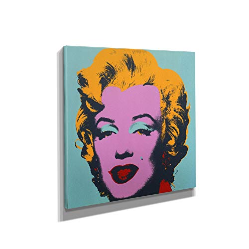 Andy Warhol Marilyn Monroe Pop Art Green Print on Canvas Art Wall Art Home Decor (36in x 36in Gallery Wrapped)