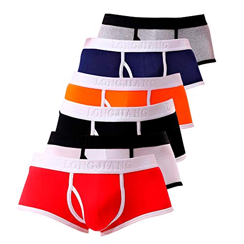 Boxer Hommes Briefs Pyjama Slip sous-VêTements Sexy Push Up Gay Ouvert Dim Lot Coton Long Transparent Eminence Taille Haute Basse Bikini Sport Pulse Filet...