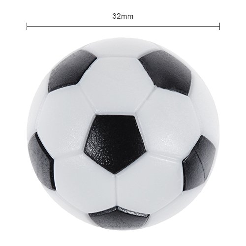 GOLDGE 8 PCS Tischfußball Kickerbälle,Tischfußball Kugeln Mini Ball,Schwarz und Weiß