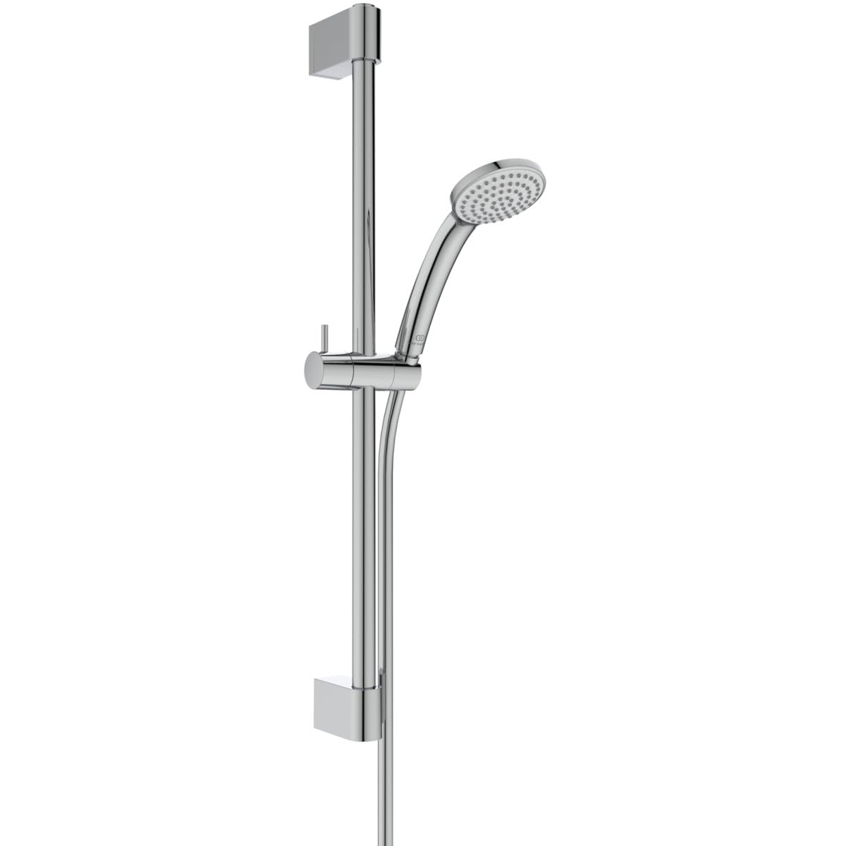 Ideal Standard Idealrain Juego de ducha de 644 mm, ducha B9400AA – Cromo | Ducha de mano de 1 función, boquillas EasyClean , soporte de ducha ajustable, soporte de pared regulable en altura, BE402AA