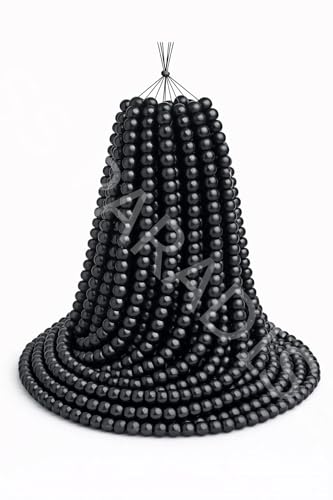 Image of SS Paradise 8mm Glass Beads (6 Colors 300 Pieces) for Jewellery Making | Round Loose Beads Strands for Necklace, (Set 3)