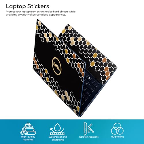 Image of Galaxsia Pattern D22 Top+Wrist Pad Vinyl Laptop Skin /Sticker /Cover Upto 15.6 Inches Laptops Laminated-Removable-HD Quality Compatible for Hp-Dell-Sony-Lenovo-Asus etc.(15x10 Inches)