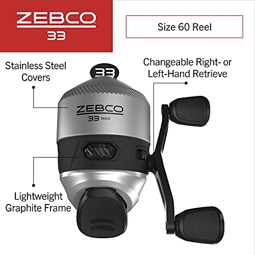 Zebco 33 Spincast Fishing Reel, Changeable Right or Left-Hand Retrieve, Built-in Bite Alert, All-Metal Gears, Pre-Spooled with Zebco Cajun Line - image 2