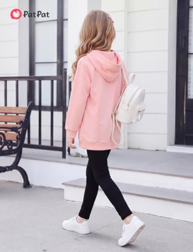 Image of PATPAT Girls 2 Piece Outfits Long Sleeve Hoodie and Leggings Clothing Set Outfits for Girls 4-12Y Fall /Winter Outfits