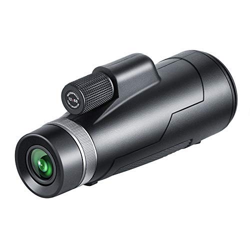 HUIBBGO Telescopio monocular, 12X50 HD Impermeable con trípode para teléfono Inteligente, binoculares con Prisma BAK4, Lente Ocular Grande, telescopio para observación de Aves para Adultos