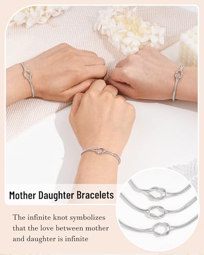 Image of SUNSH 2 /3 Mother Daughter Bracelets, Back to School Matching Bracelets Gifts for Mom Daughters