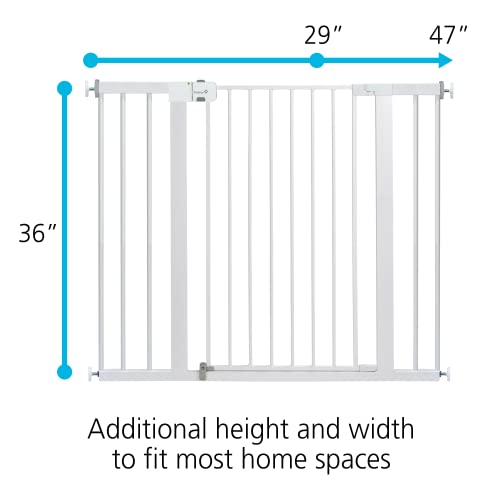 Safety 1St Easy Install 36" Extra Tall & Wide Gate, Fits Between 29'"And 47" #TOP2