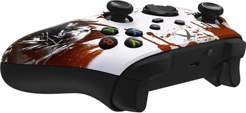 Custom Controllerzz Wireless Controller for Microsoft Xbox Series X/S & Xbox One - Custom Soft Touch Feel - Custom Series X/S Controller (X/S Bloody Zombie) - 4