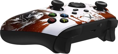 Custom Controllerzz Wireless Controller for Microsoft Xbox Series X/S & Xbox One - Custom Soft Touch Feel - Custom Series X/S Controller (X/S Bloody Zombie)