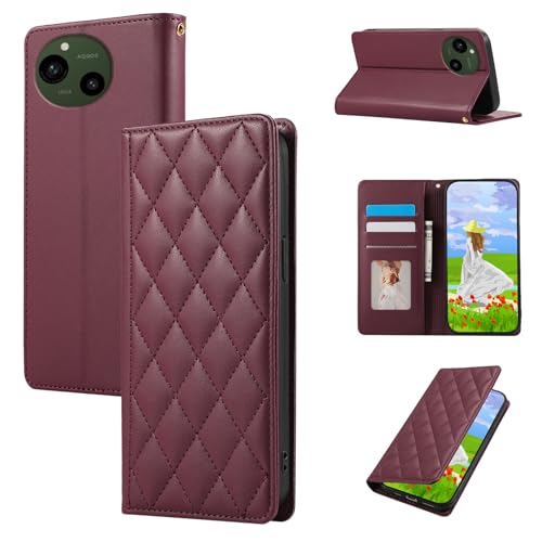 Gedurya AQUOS sense9 用 ケース 手帳型 アクオス センス9 ケース SH-53E SHG14 SH-M29 携帯カバー RFIDブロッキング カード収納 財布型 AQUOS sense9 スマホケース 6.1インチ対応 マグネット式