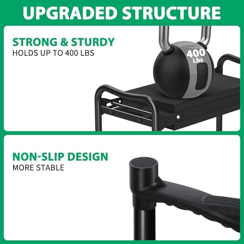 Image of TomCare Garden Kneeler and Seat 10.64 inch Wider Larger Soft Kneeling Pad Garden Bench with 2 Large Tool Pouches Heavy Duty Garden Stool Foldable Tools Gardening Gifts for Women Men Gardeners,Black