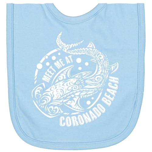 inktastic Meet Me At Coronado Shark Newborn Bib