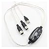 VOANZO USB naar MIDI-kabelconverter 2 in 1 PC naar Music Studio Synthesizer Toetsenbord Interface Adapter 16-kanaals Kabel Kabel Ondersteuning Laptop Windows en Mac