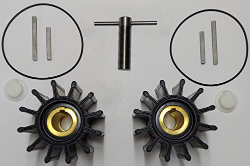 StayCoolPumps Pair of Impeller Kits Replaces Sherwood 17000K with Puller