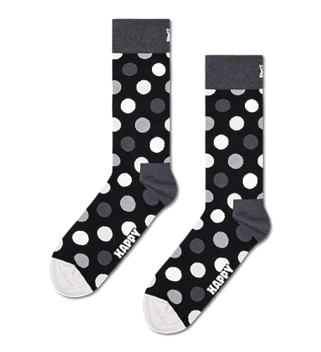Happy Socks Classic Style 4-Pack Black & White Gift Set for Men and Women- Size Medium/Large3