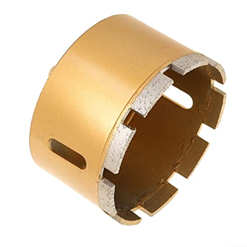 3.5 Inch Diamond Hole Saw Drill Core Bit Heavy Duty Wet And Dry Use 3-1/2 Inch Diamond Drill Bit For Brick, Concrete Block, Masonry 2 Inches Depth Of Cut - 3/8 Inch Standard Shank #TOP6