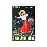 XYSWDD C. Beriot, Lille, Chicoree Extra A La Belle Jardiniere Vintage-Poster, Leinwandkunst, Wanddekoration, Poster, Zuhause, Bar, Restaurant, Garage, Café, Geschenk, 30 x 45 cm