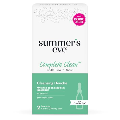 Summer's Eve Douche, Complete Clean, Vaginal Douche for Women to Help Reduce Vaginal Odor, 4.5 oz, 2-Count