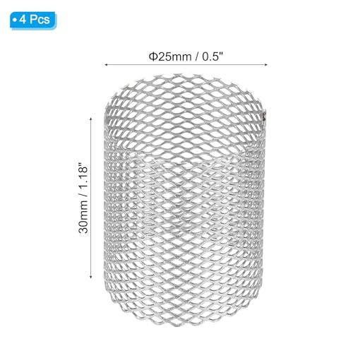 Image of PATIKIL 4 Pcs 25mm OD Strainer Mesh, 30mm H Screen Y Shaped Strainer Filter Valve Mesh Screen 304 Stainless Steel Strainer Mesh for Debris Pump Water Oil Separation