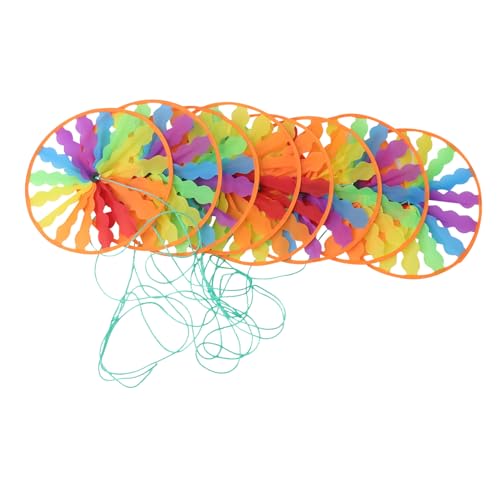 TEHAUX Bunte Stoff windmühlen Dekorative Garten windrädchen zum Aufhängen Wetterfeste Deko für Balkon und Außenbereich Kinderfreundlich und Leicht Drehend