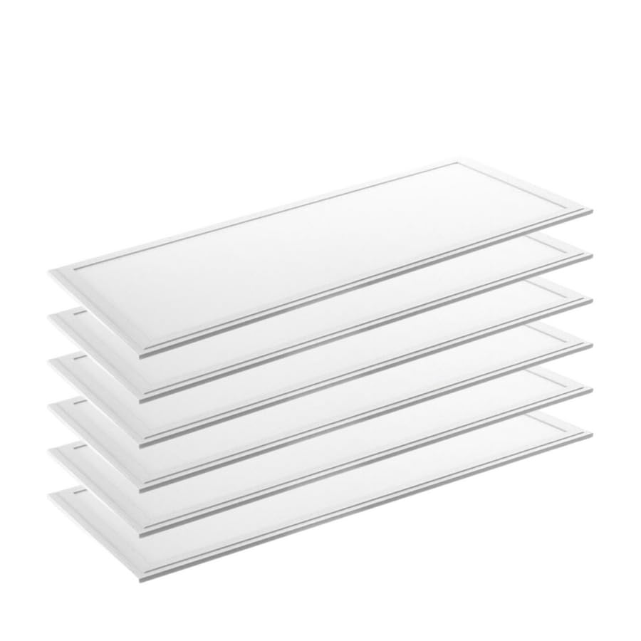 LUXULA 6er Pack LED Panel 120x30cm - 4000K Neutralweiß 36W 3600lm flimmerfrei - Backlit - Rasterleuchte Einbaupanel für Rasterdecke - Bürolampe inkl. 230V Netzteil