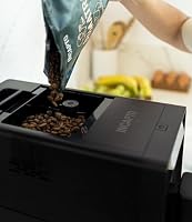 Incapto Aura Vollautomatische Kompaktkaffeemaschine mit Mahlwerk | 19 Bar | 2-Tassen-Funktion | 1,5 l Wassertank | Thermoblock-Heizsystem | Automatische Reinigung (Schwarz) – Ansicht 4