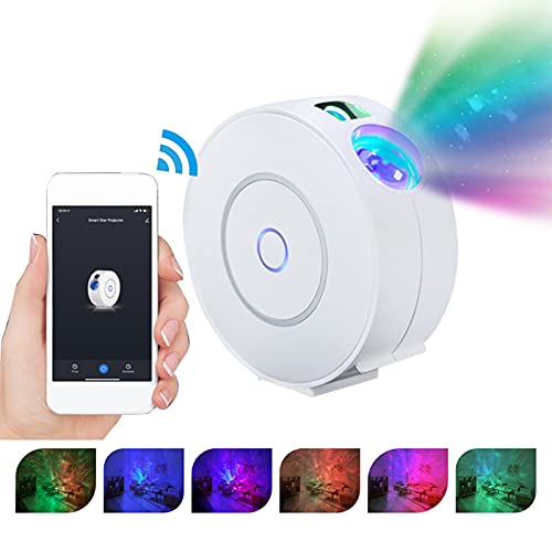 Projetor Smart Star com pontos de luz em movimento e Nebulosa LED colorida Lâmpada de projeção Wifi
