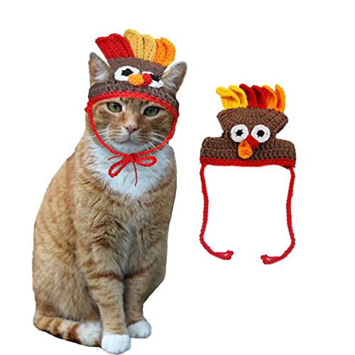 Disfraz de gorro pavo para mascotas pequeño