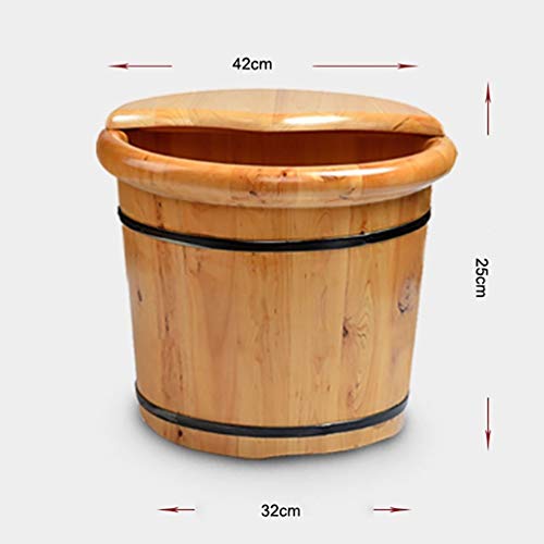 Cubeta de madera para spa de pies para pedicura miniatura 4