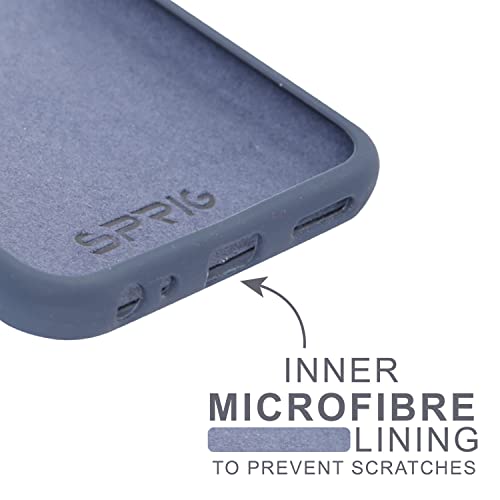 Image of SPRIG Compatible with VIVO Y33s Phone Liquid Silicone Cover Premium Back Cover Drop Tested Shock Proof Mobile Case for Men, Women, Boys and Girls with Camera Protection (Midnight Blue)