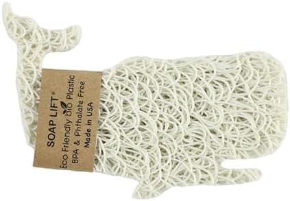 Fun Whale-Shaped Soap Lift - Drains Water & Allows Airflow - White - Made in the USA image 3